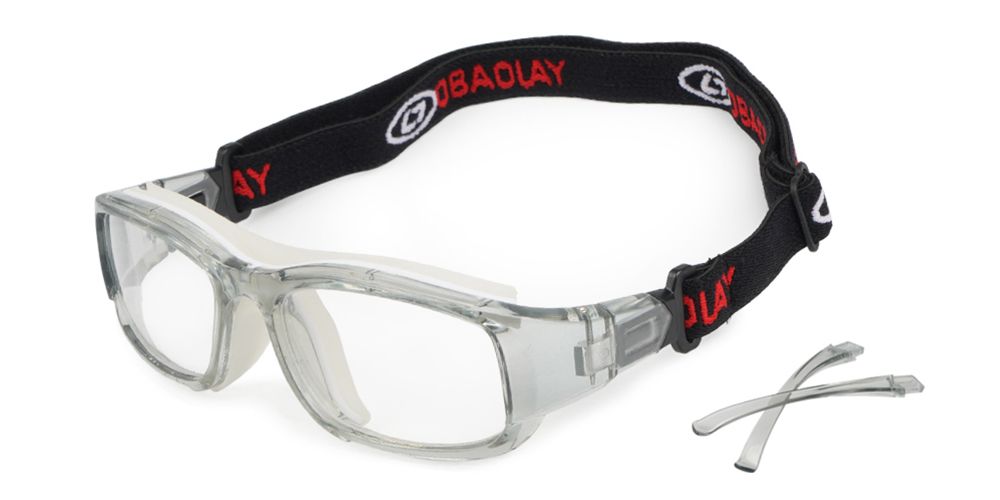 Alberta Prescritpion Sports Glasses & Goggles Clear - Interchangeable Headband - Basketball, Baseball, Football & Soccer Glasses