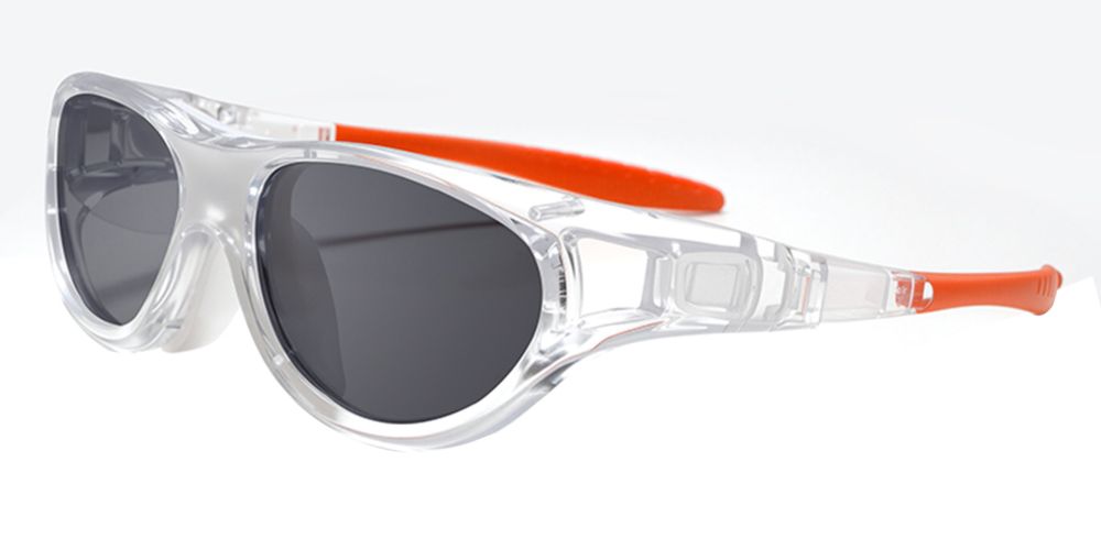 Atlas Prescription Sports Goggles Clear White - Interchangeable Headband - Basketball, Football & Soccer Glasses