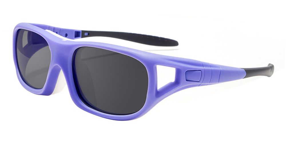 Sierra Prescription Sports Goggles Purple - Interchangeable Headband - Basketball, Football & Soccer Glasses