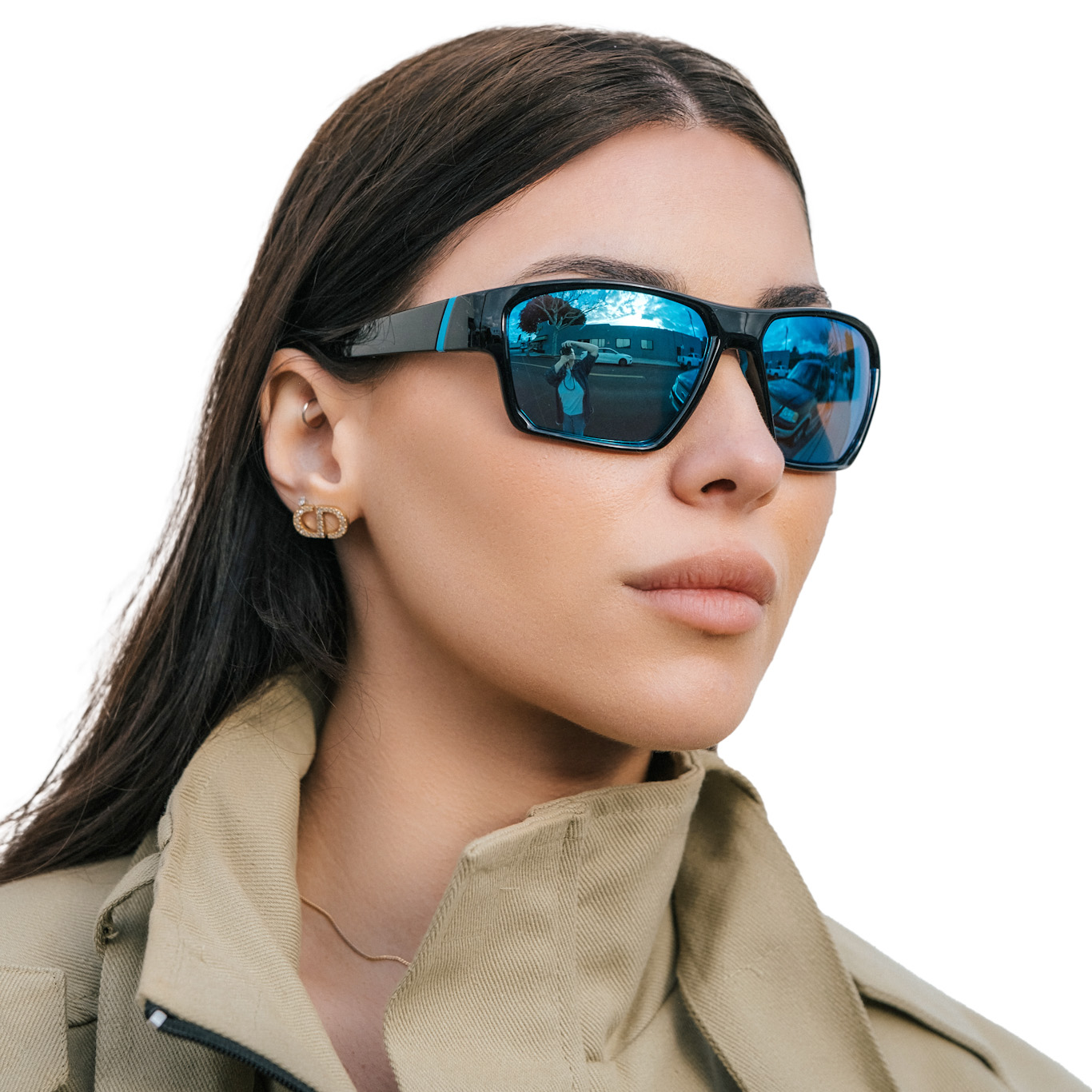 Matrix Shelby Prescription Safety Glasses Black Blue - ANSI Z87.1 Certified - Industrial, Construction and Tactical Glasses