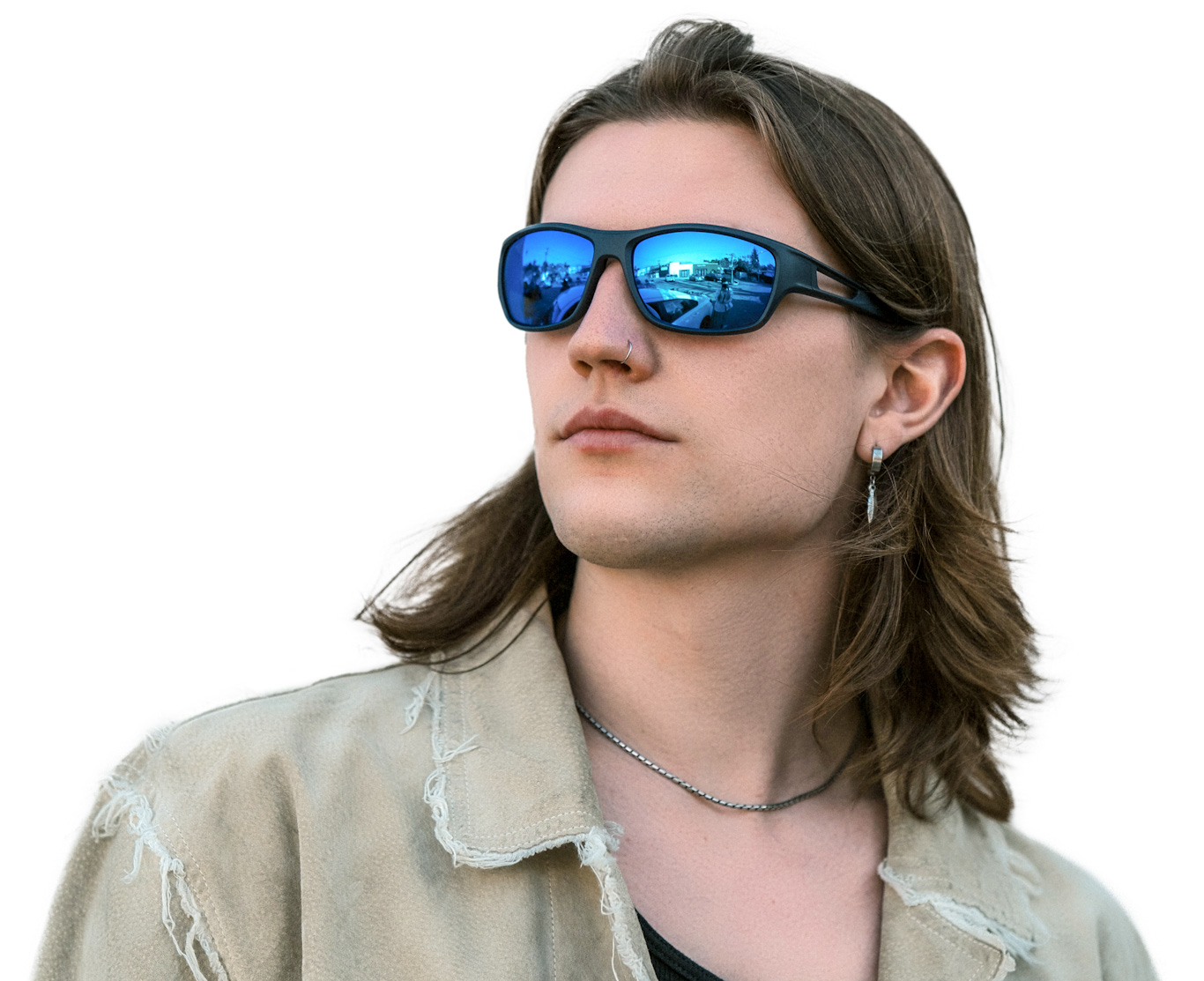 Matrix Salem Prescription Safety Glasses Blue - ANSI Z87.1 Certified - Construction, Industrial or Tactical Glasses