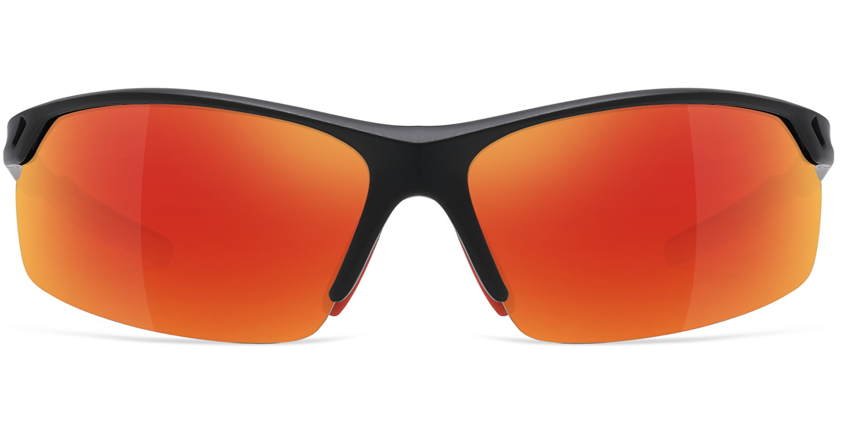 Hornell Prescription Sports Glasses & Sunglasses Black Red - Cycling, Jogging and Fishing Glasses