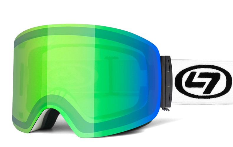 Kimberly Prescription Ski and Snowboard Goggles Green - Dual Layer Anti Fog Lenses - Impact Resistance and UV Blocking Snow Glasses