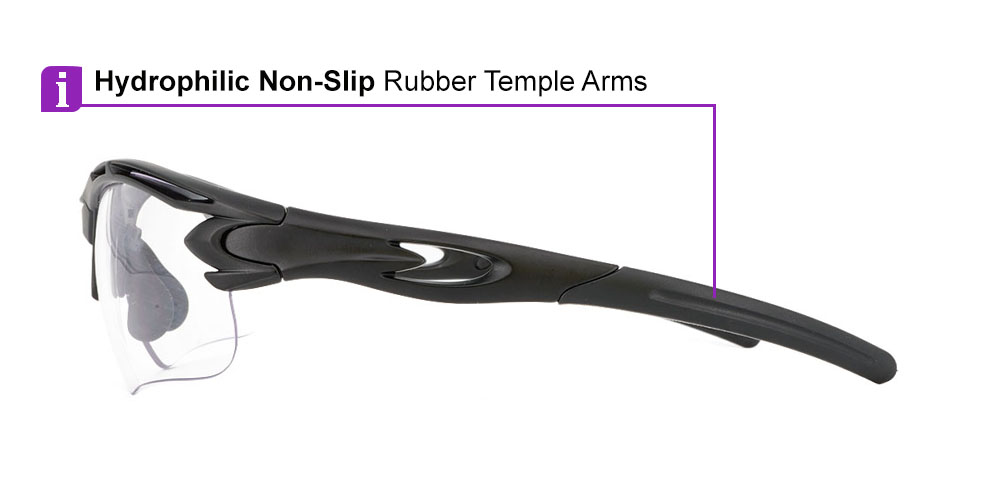 Avalanche Prescription Safety Glasses Black - ANSI Z87.1 Certified