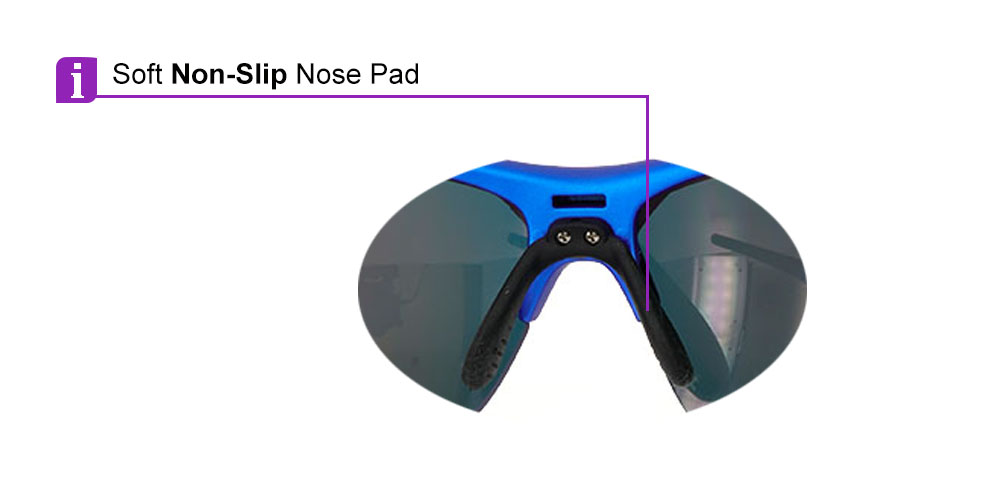 Avalanche Prescription Sports Sunglasses Blue - ANSI Z87.1 Certified