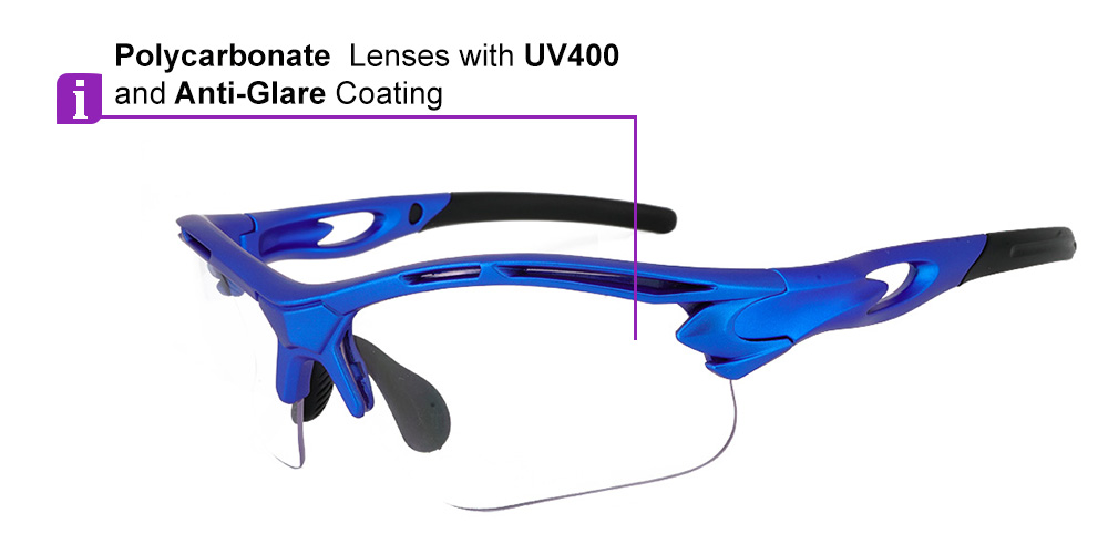 Avalanche Prescription Safety Glasses Blue - ANSI Z87.1 Certified