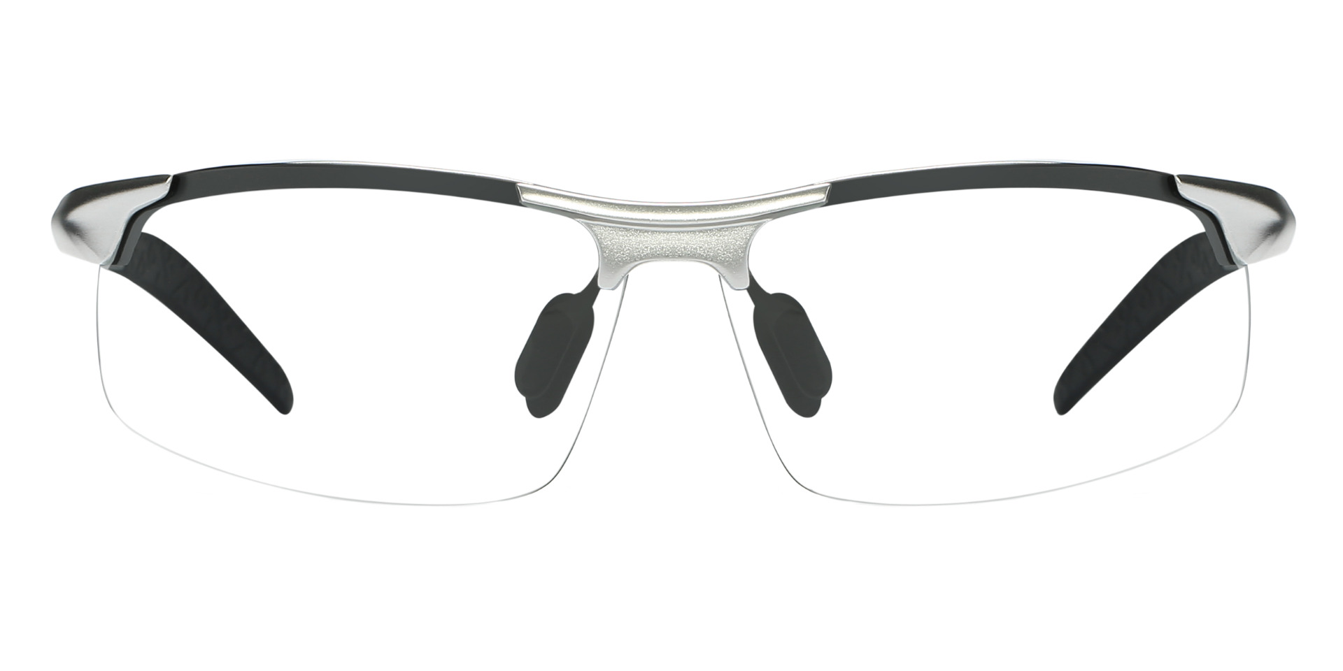 Lehi Prescription Sports & Safety Glasses Silver - Super Light Aluminum Eyeglasses With Spring Hinge