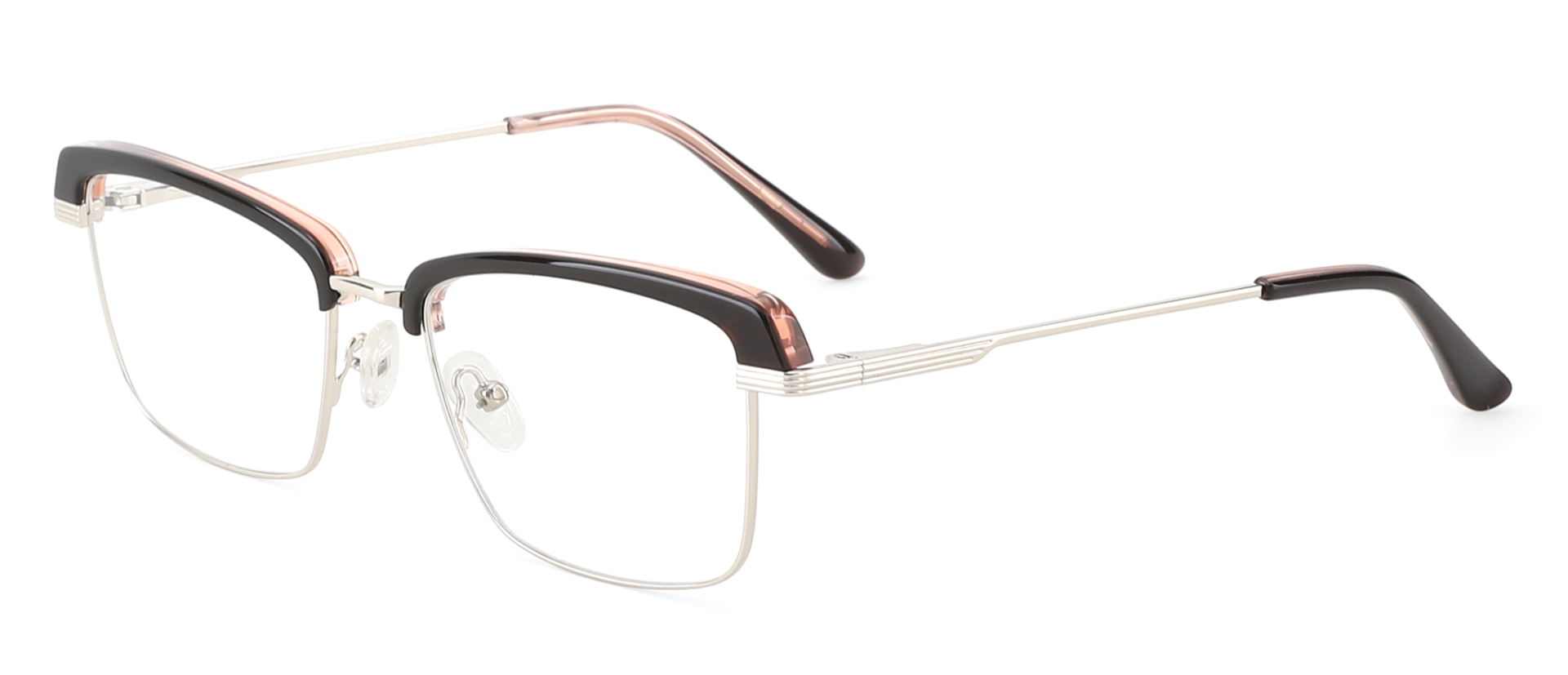 Brooklyn Prescription Glasses Black Silver