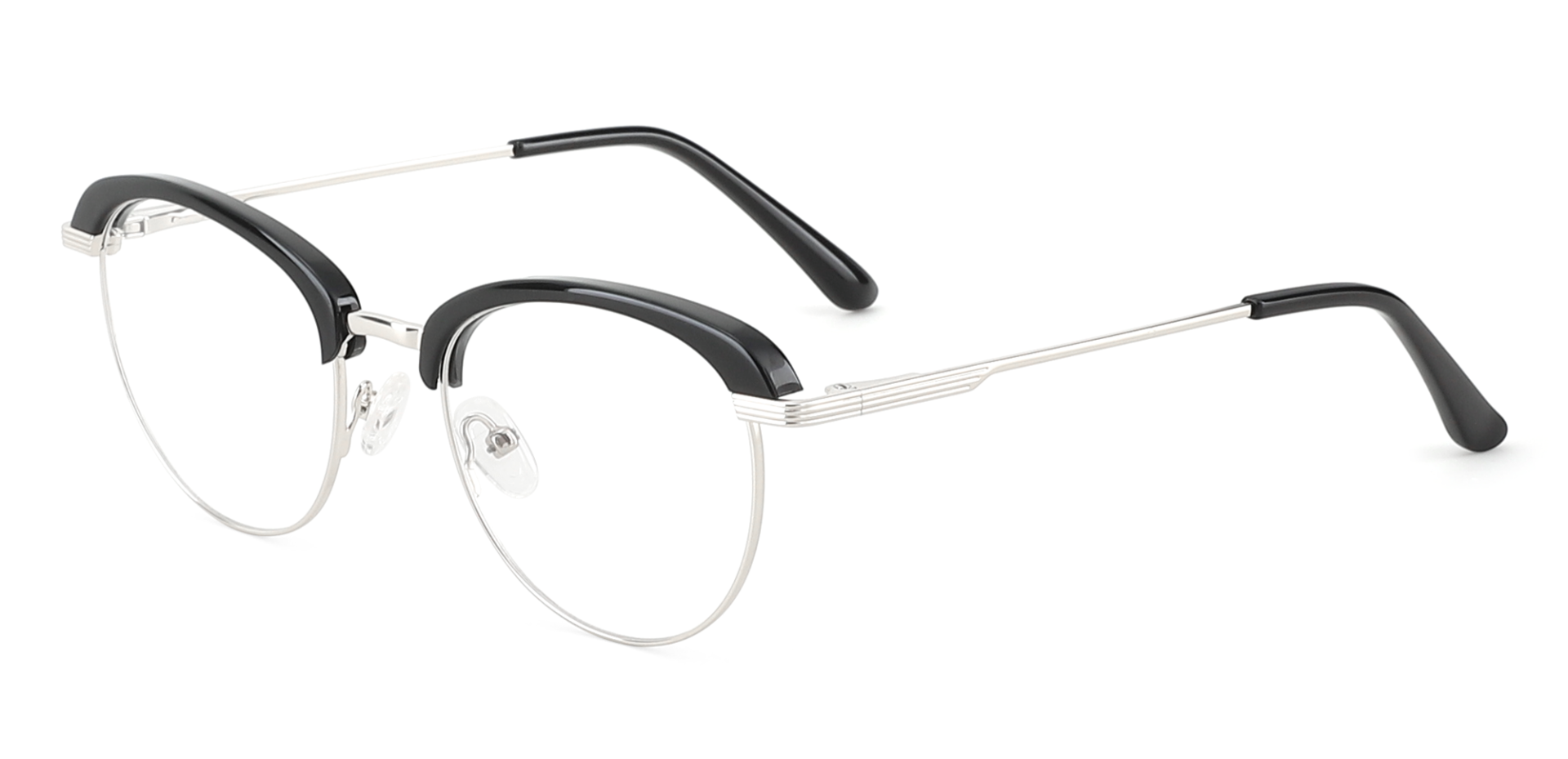 Harper Prescription Glasses Black Silver
