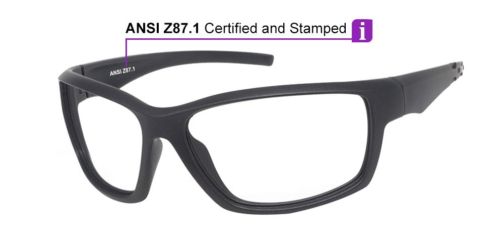 Matrix Hurrican Prescription Safety Glasses -- ANSI Z87.1 Certified -- Spring Hinge
