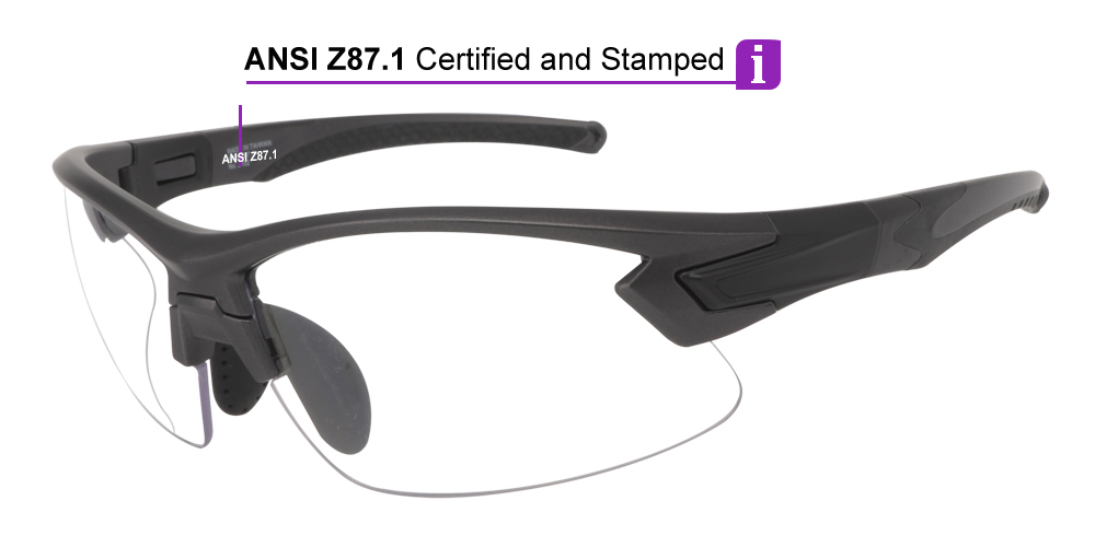 Matrix Peak Prescription Safety Glasses - ANSI Z87.1 Certified - Indutrial, Construction and Shooting Glasses