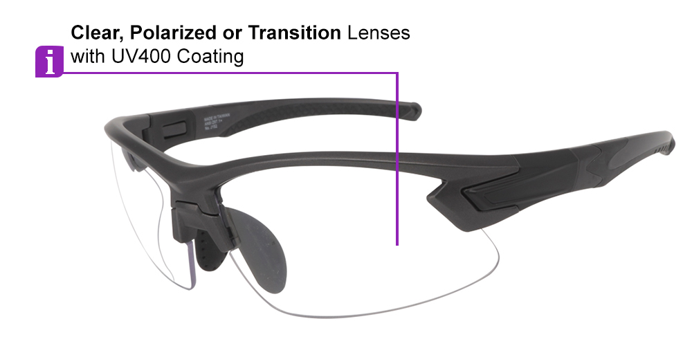 Matrix Peak Prescription Safety Glasses - ANSI Z87.1 Certified - Indutrial, Construction and Shooting Glasses