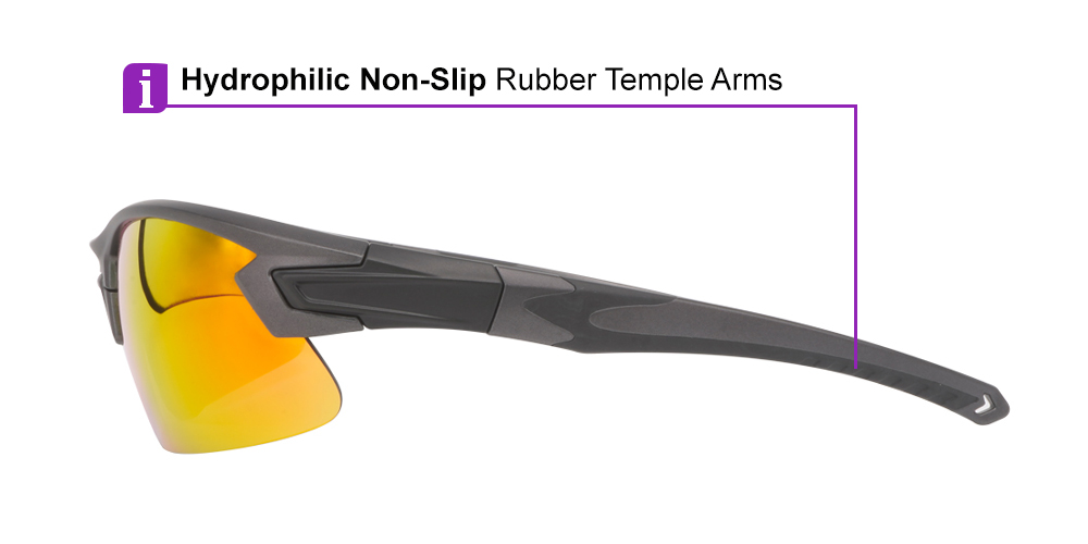 Matrix Peak Prescription Sports Glasses - ANSI Z87.1 Certified - Jogging, Boating and Baseball Glasses