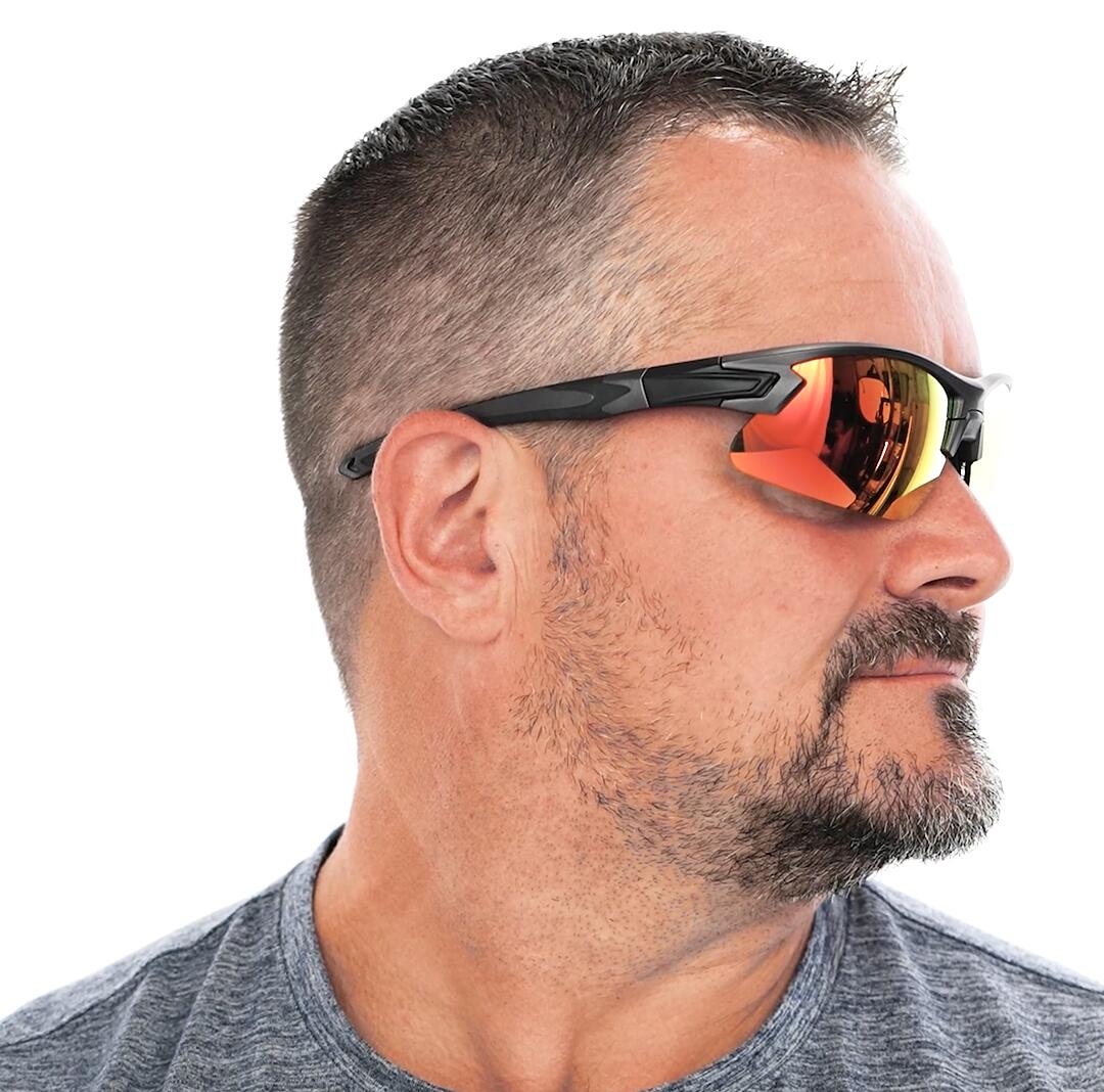 Matrix Peak Prescription Sports Glasses - ANSI Z87.1 Certified - Jogging, Boating and Baseball Glasses