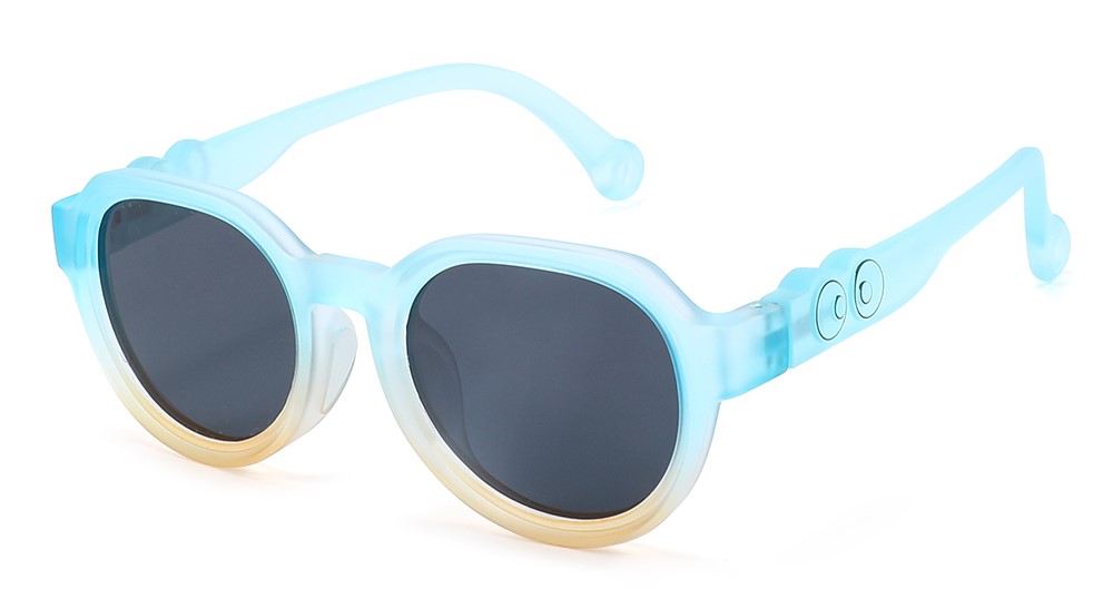 Elijah Light Blue RX Sunglasses For Youth - Kids Friendly Impact Resistant - Boys and Girls Prescription Eyeglasses 