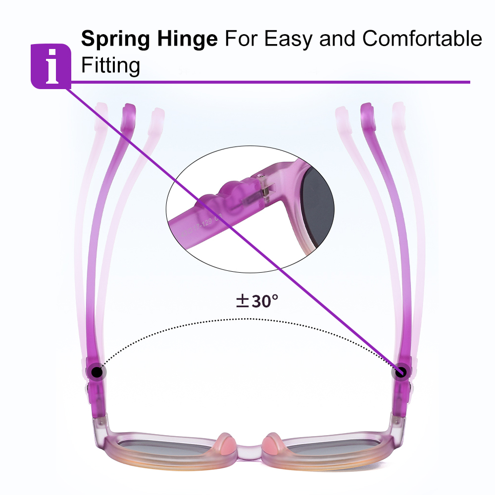 Elijah Light Blue RX Glasses For Youth - Kids Friendly Impact Resistant - Boys and Girls Prescription Eyeglasses 