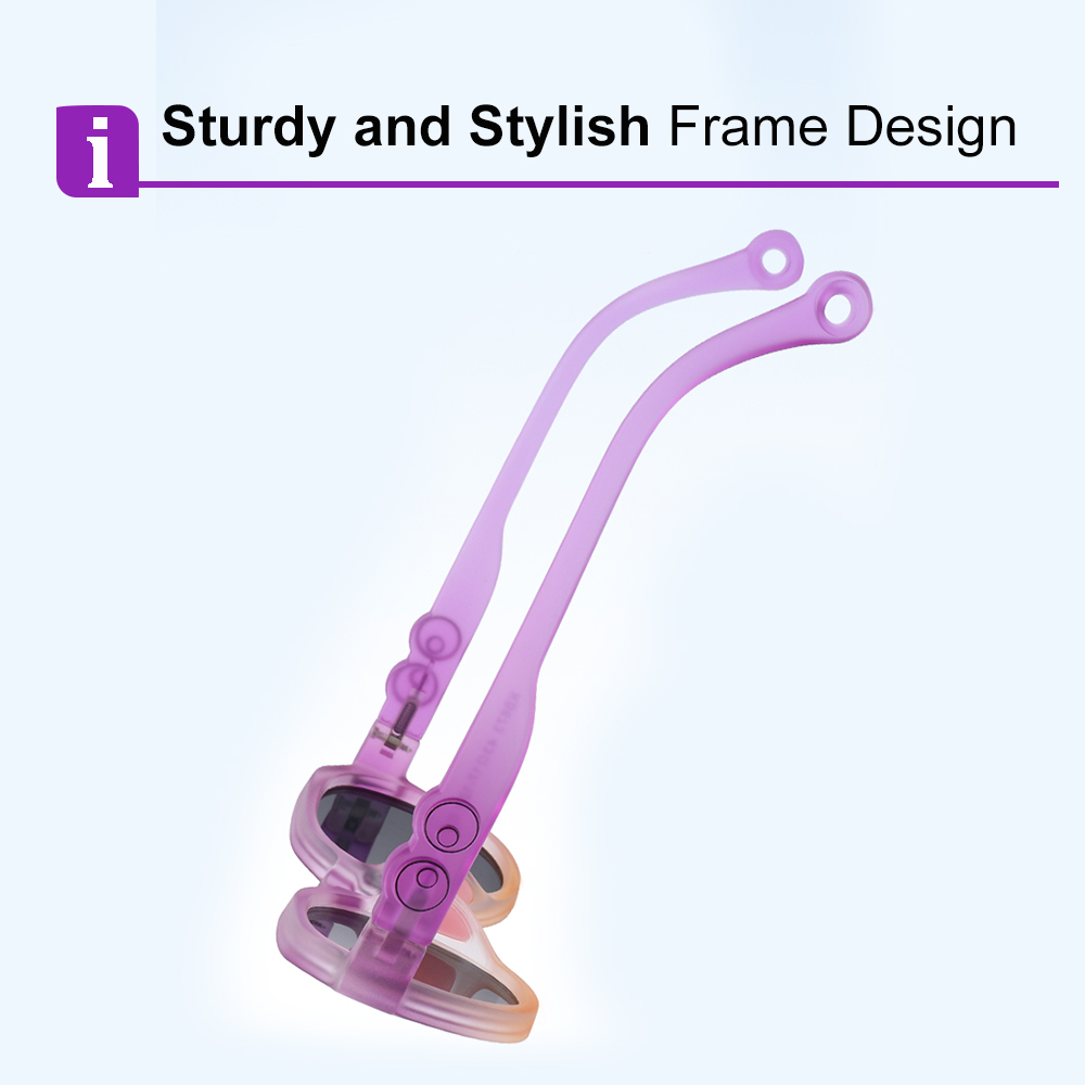 Elijah Light Blue RX Glasses For Youth - Kids Friendly Impact Resistant - Boys and Girls Prescription Eyeglasses 