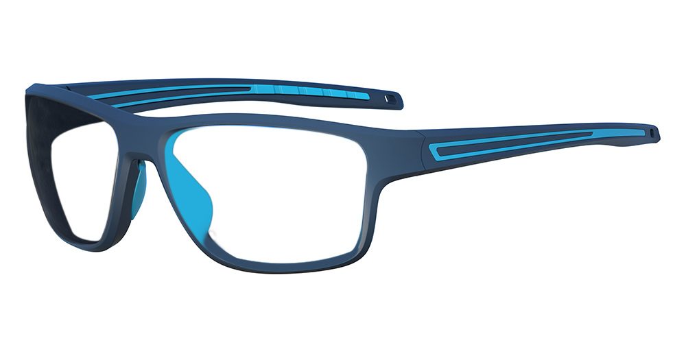 Matrix Chinook Prescription Safety Glasses Blue - ANSI Z87.1 Certified - Industrial or Tactical Glasses