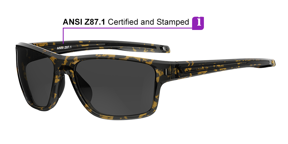 Matrix Chinook Prescription Safety Glasses Tortoise - ANSI Z87.1 Certified - Industrial or Tactical Glasses