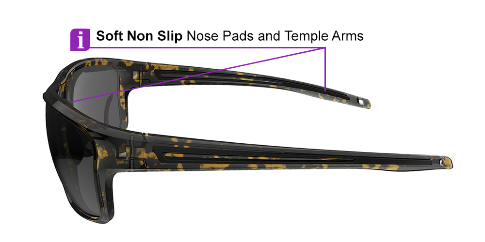 Matrix Chinook Prescription Safety Glasses Tortoise - ANSI Z87.1 Certified - Industrial or Tactical Glasses