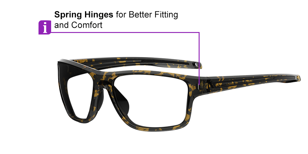 Matrix Chinook Prescription Safety Glasses Tortoise - ANSI Z87.1 Certified - Industrial or Tactical Glasses