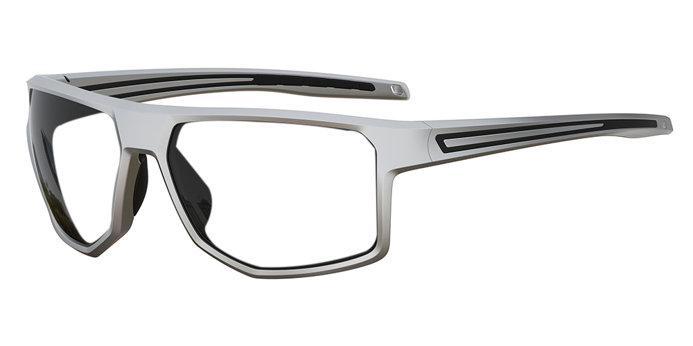 Matrix Victor Prescription Sports Safety Sunglasses Silver - Cycling, Tennis and Baseball Glasses