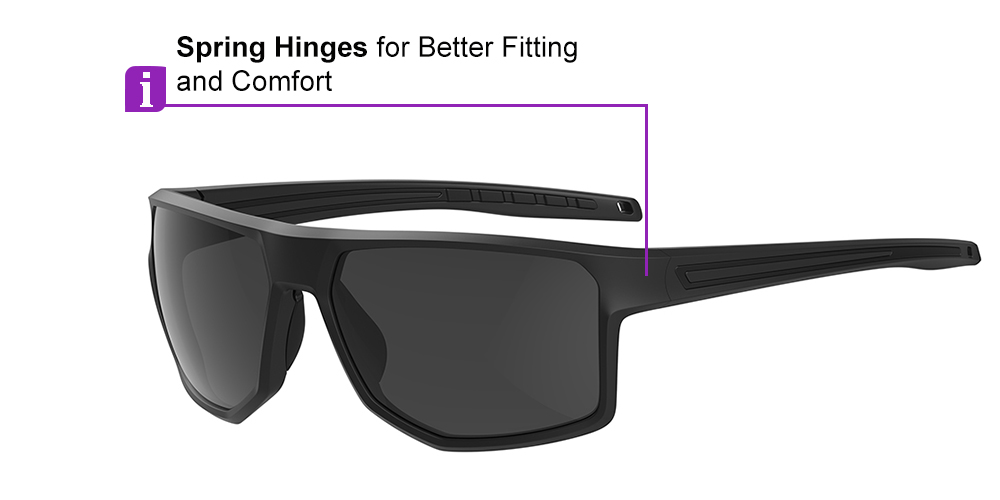 Matrix Victor Prescription Sports Safety Sunglasses Black - Cycling, Tennis and Baseball Glasses