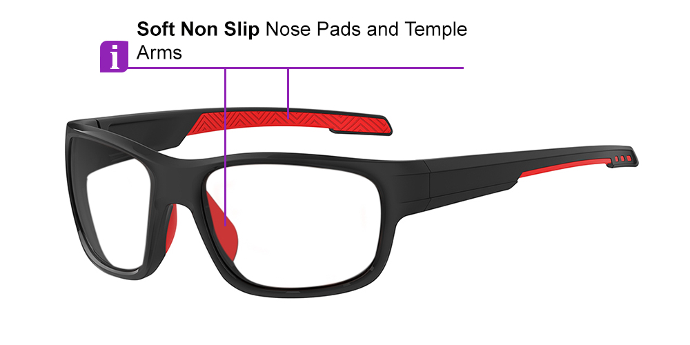 Matrix Anaconda Prescription Safety Glasses Black - ANSI Z87.1 Certified - Construction, Industrial or Tactical Glasses