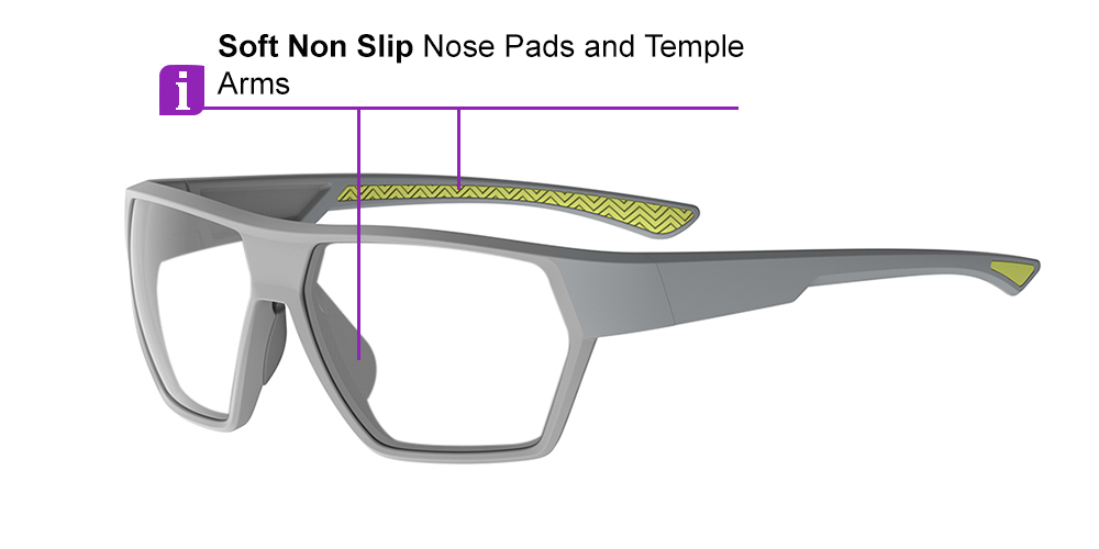 Matrix Belgrade Prescription Sports Safety Sunglasses Silver - Cycling, Tennis and Baseball Glasses