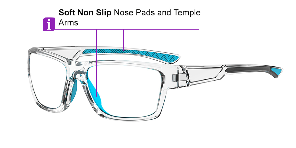 Matrix Marion Prescription Sports Sunglasses Clear - Baseball, Cycling and Running Glasses