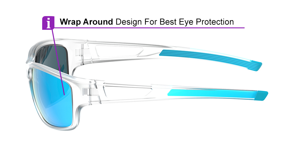 Matrix Salem Prescription Sports Safety Sunglasses Clear - Cycling, Tennis and Baseball Glasses