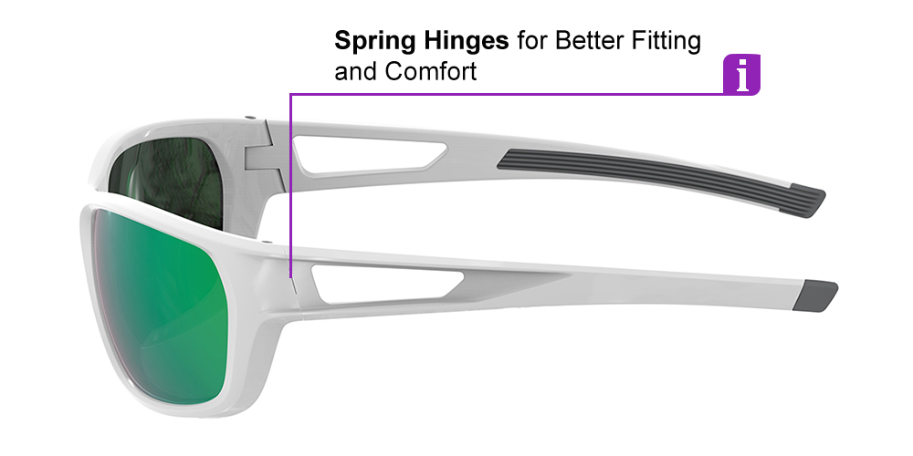 Matrix Denton Prescription Sports Sunglasses For Men and Women Clear - Cycling, Running and Baseball Glasses