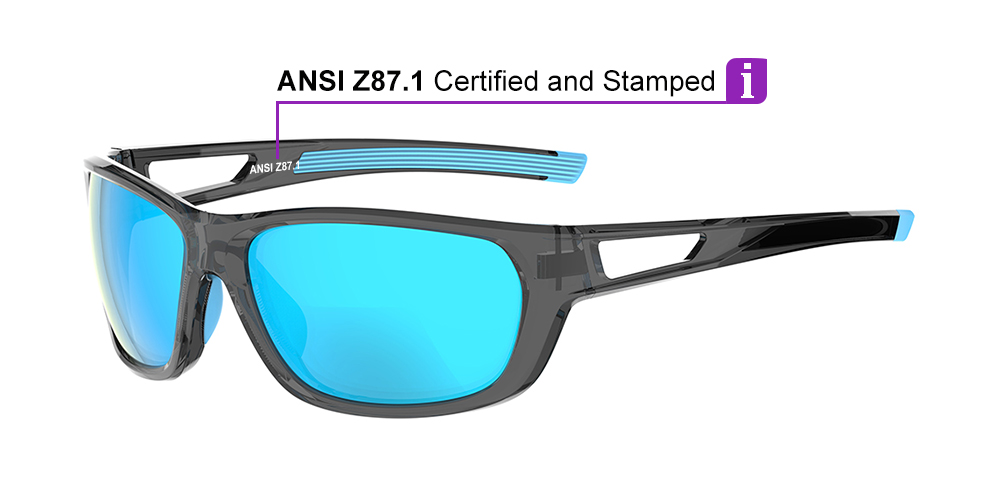 Matrix Denton Prescription Safety Glasses Black - ANSI Z87.1 Certified - Construction, Industrial and Tactical Glasses