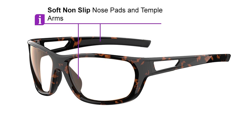 Matrix Denton Prescription Sports Sunglasses For Men and Women Tortoise - Cycling, Running and Baseball Glasses