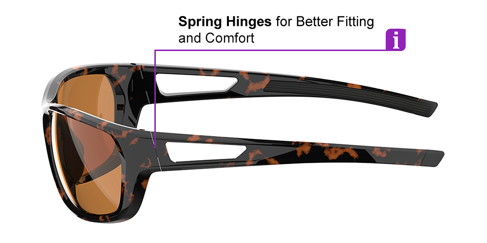 Matrix Denton Prescription Sports Sunglasses For Men and Women Tortoise - Cycling, Running and Baseball Glasses