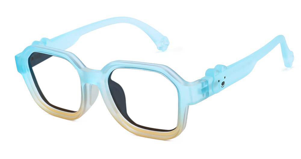 Sophia Light Blue RX Glasses For Youth - Kids Friendly Impact Resistant - Boys and Girls Prescription Eyeglasses 