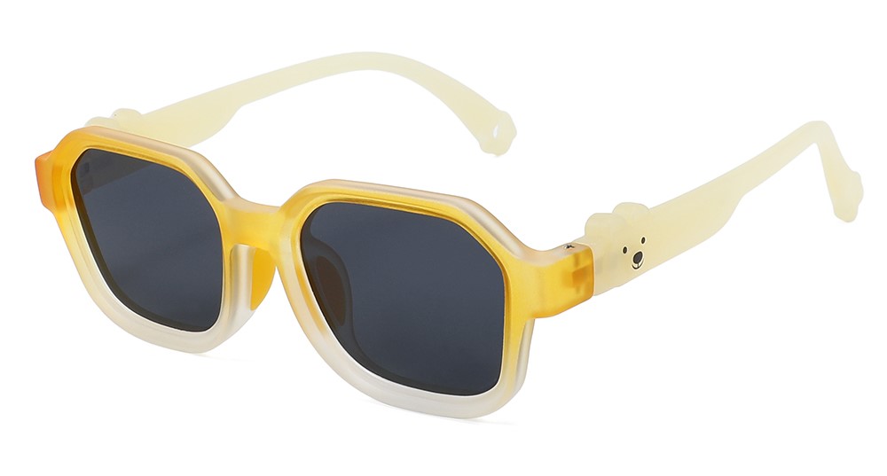 Sophia Yellow Prescription Sports Goggles For Kids - Bendable Impact Resistant - Youth Soccer, Football, Basketball, Baseball Glasses