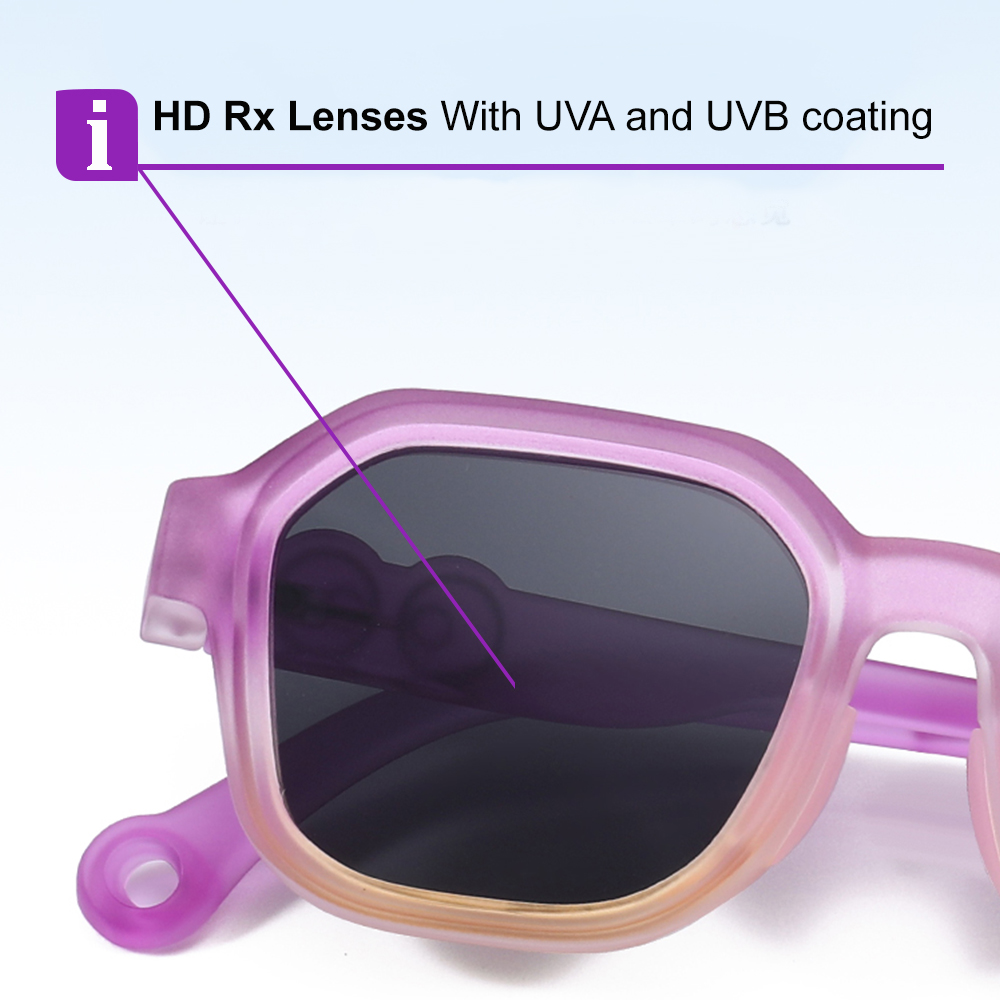 Oliver Light Blue RX Glasses For Youth - Kids Friendly Impact Resistant - Boys and Girls Prescription Eyeglasses 