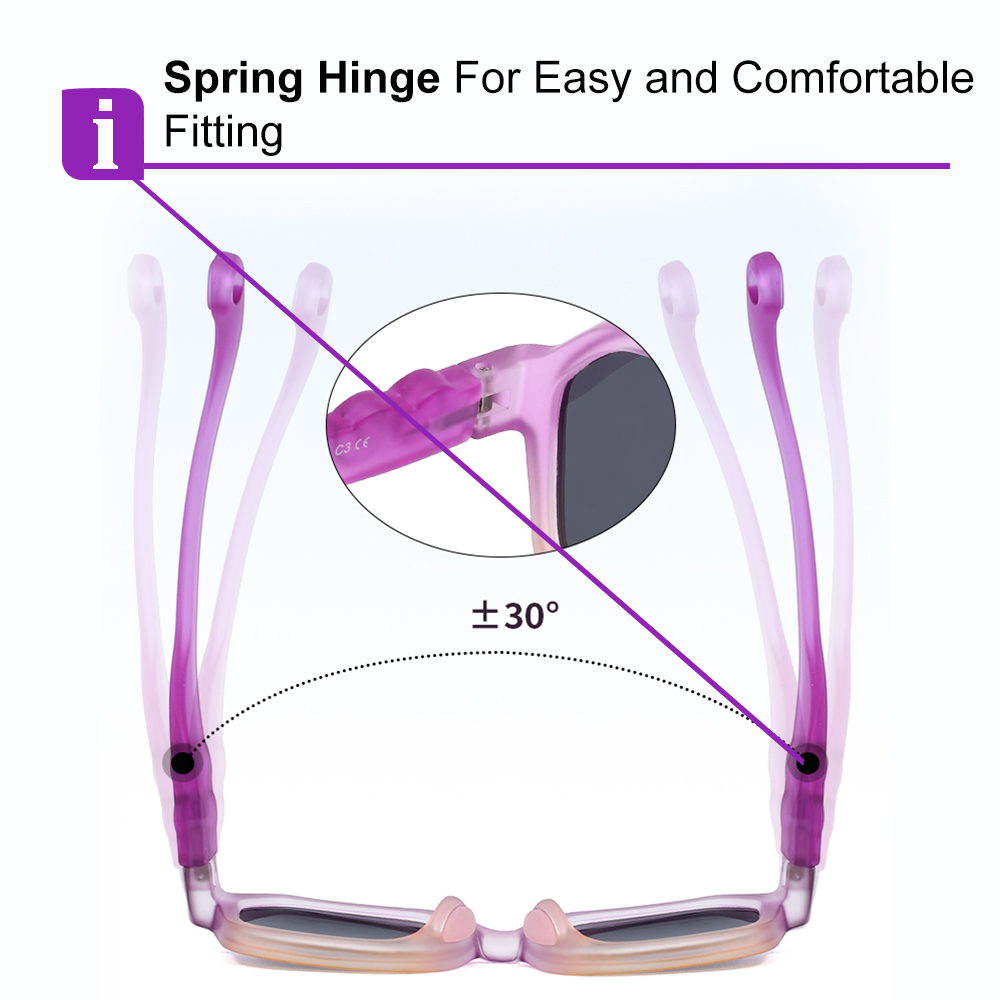 Oliver Light Blue RX Glasses For Youth - Kids Friendly Impact Resistant - Boys and Girls Prescription Eyeglasses 