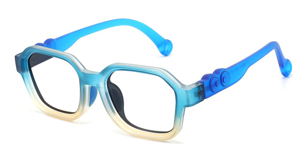 Oliver Blue RX Glasses For Youth - Kids Friendly Impact Resistant - Boys and Girls Prescription Eyeglasses 