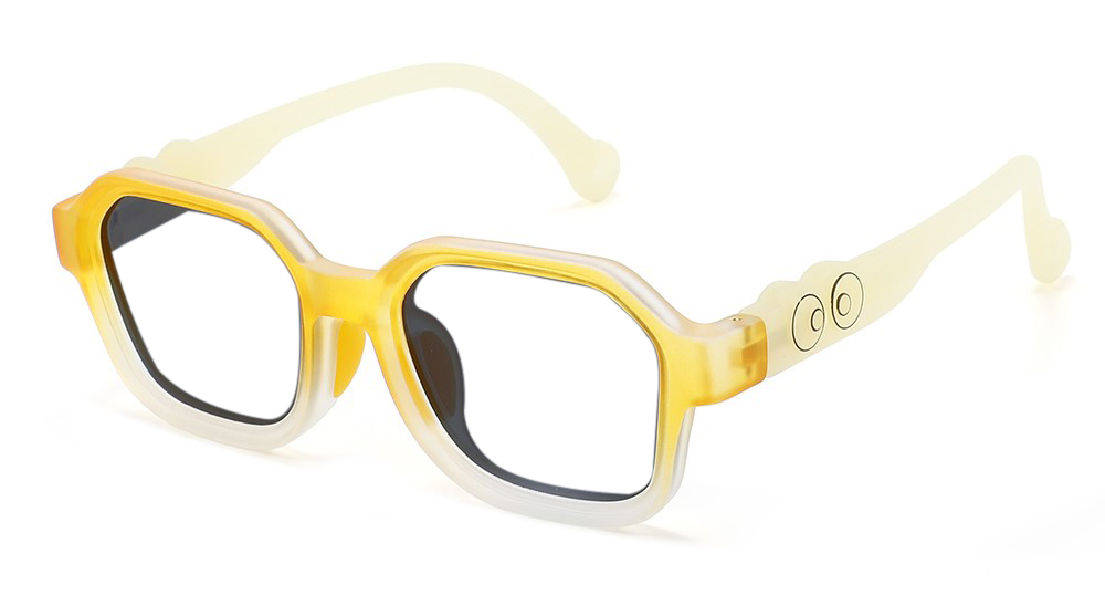 Oliver Yellow RX Glasses For Youth - Kids Friendly Impact Resistant - Boys and Girls Prescription Eyeglasses