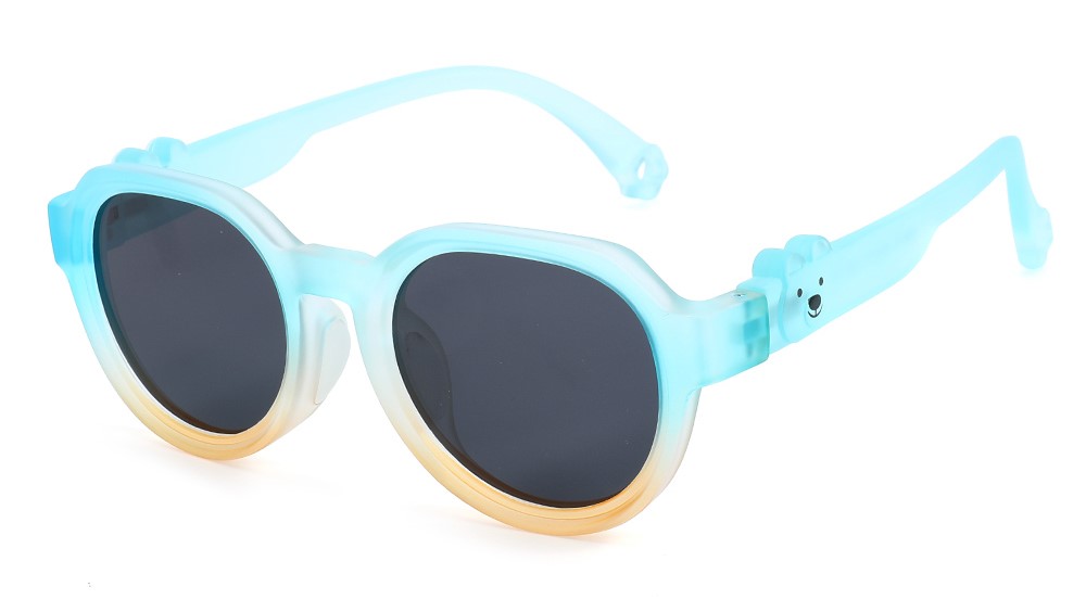 Emma Light Blue RX Sunglasses For Youth - Kids Friendly Impact Resistant - Boys and Girls Prescription Eyeglasses 