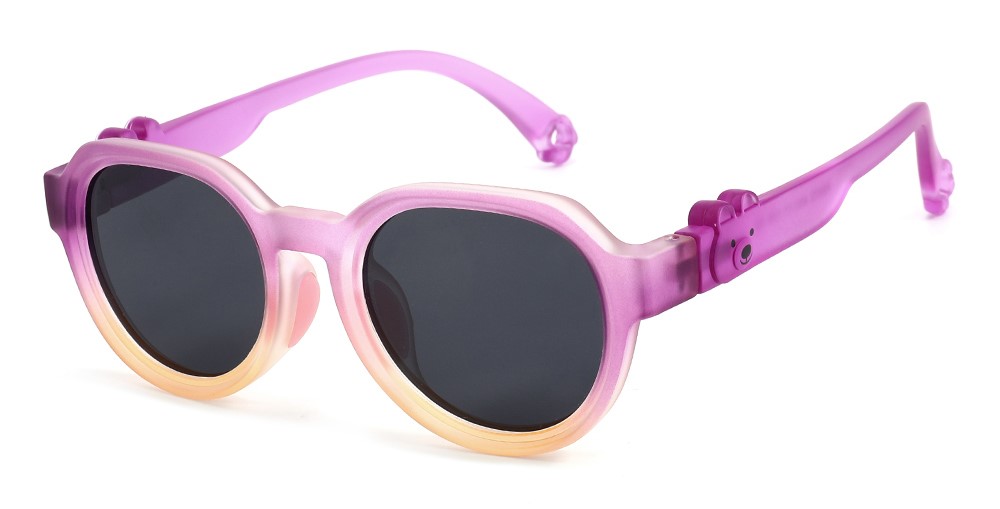 Emma Purple RX Sunglasses For Youth - Kids Friendly Impact Resistant - Boys and Girls Prescription Eyeglasses 