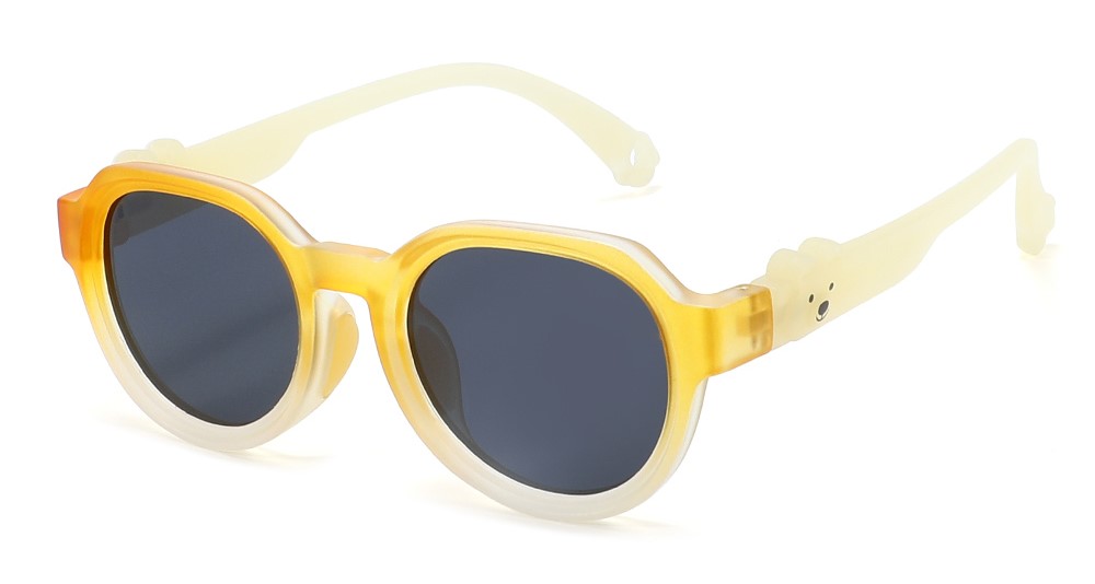 Emma Yellow RX Sunglasses For Youth - Kids Friendly Impact Resistant - Boys and Girls Prescription Eyeglasses 