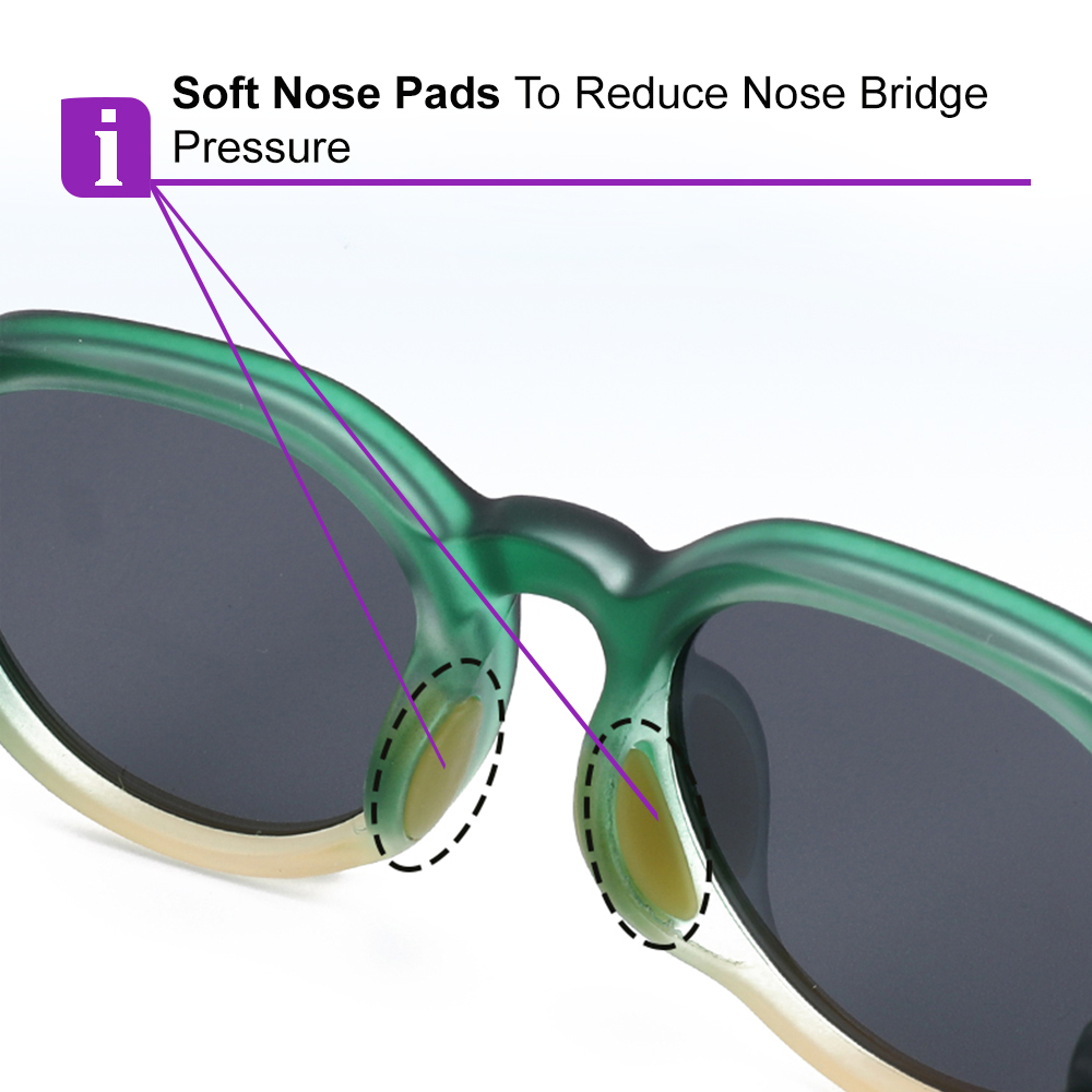 Emma Purple RX Sunglasses For Youth - Kids Friendly Impact Resistant - Boys and Girls Prescription Eyeglasses 