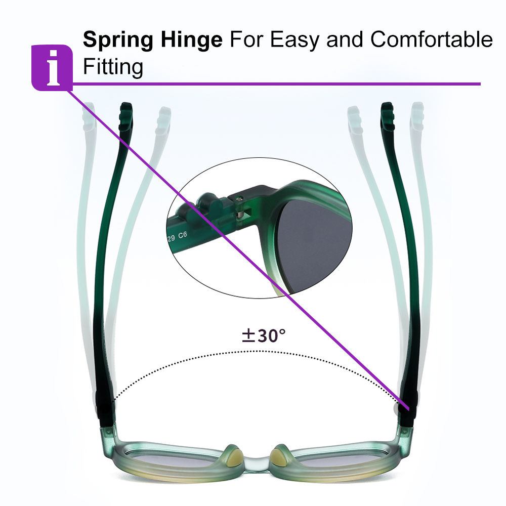 Emma Purple RX Sunglasses For Youth - Kids Friendly Impact Resistant - Boys and Girls Prescription Eyeglasses 