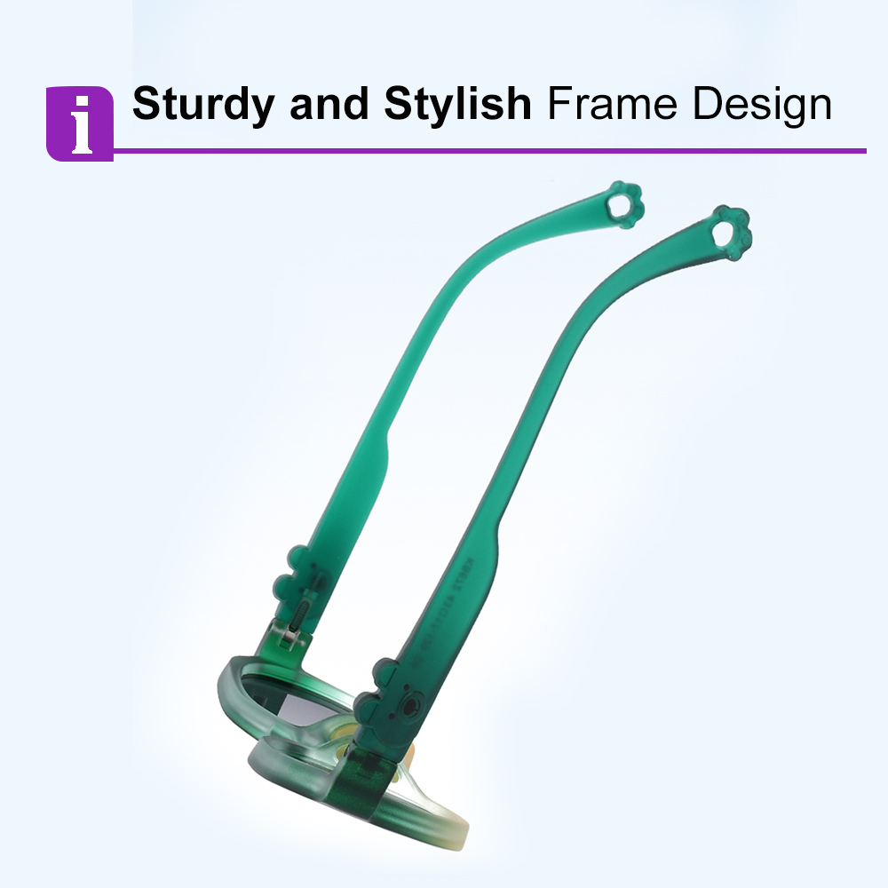 Emma Light Blue RX Glasses For Youth - Kids Friendly Impact Resistant - Boys and Girls Prescription Eyeglasses 