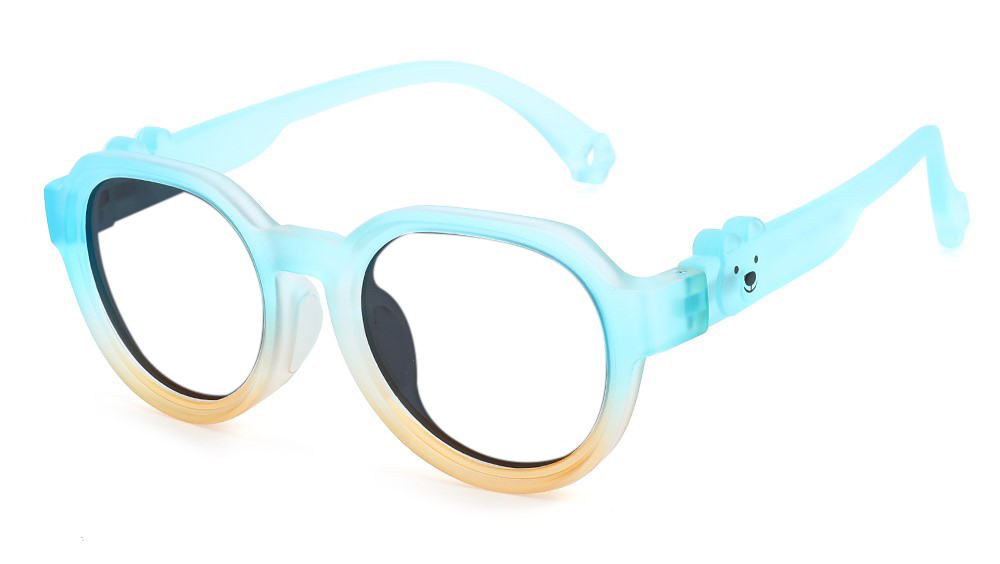 Emma Light Blue RX Glasses For Youth - Kids Friendly Impact Resistant - Boys and Girls Prescription Eyeglasses 