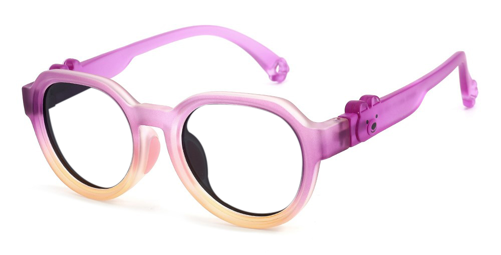 Emma Purple RX Glasses For Youth - Kids Friendly Impact Resistant - Boys and Girls Prescription Eyeglasses 
