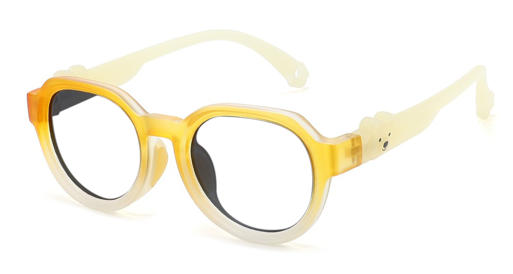 Emma Yellow RX Glasses For Youth - Kids Friendly Impact Resistant - Boys and Girls Prescription Eyeglasses 